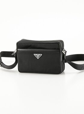 日本直邮PRADA ReNylon+SAFFIANO 带前袋单肩包 2VH048 2DMH XOO