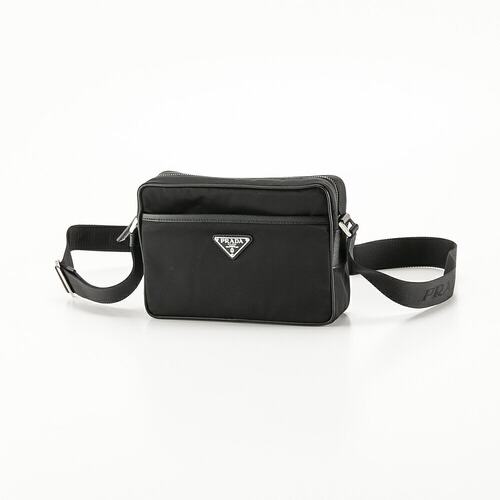日本直邮PRADA ReNylon+SAFFIANO 带前袋单肩包 2VH048 2DMH XOO