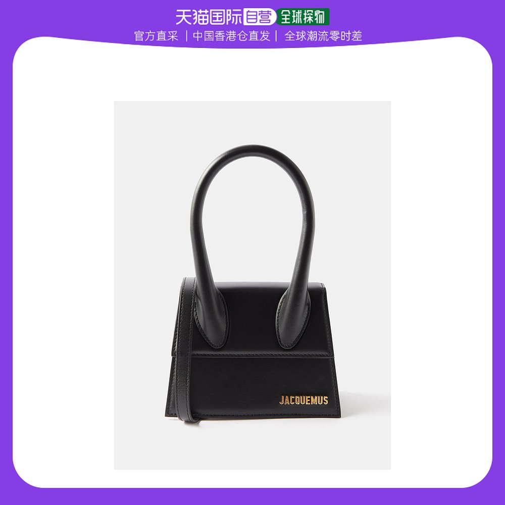 香港直邮潮奢 Jacquemus女士Chiquito Moyen leather handbag手