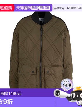 1h可退 香港直邮潮奢 Dkny 唐可娜儿 女士 Shell 夹克 green绿色