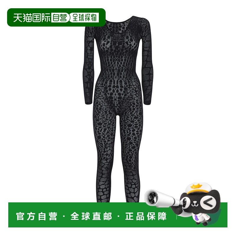 1h可退 香港直邮Wolford 女士 Reptile 网状连衣裤 53436连体裤