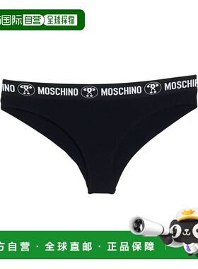 香港直邮Moschino 莫斯奇诺 女士 内裤 BLACK 黑色时尚舒适三角裤