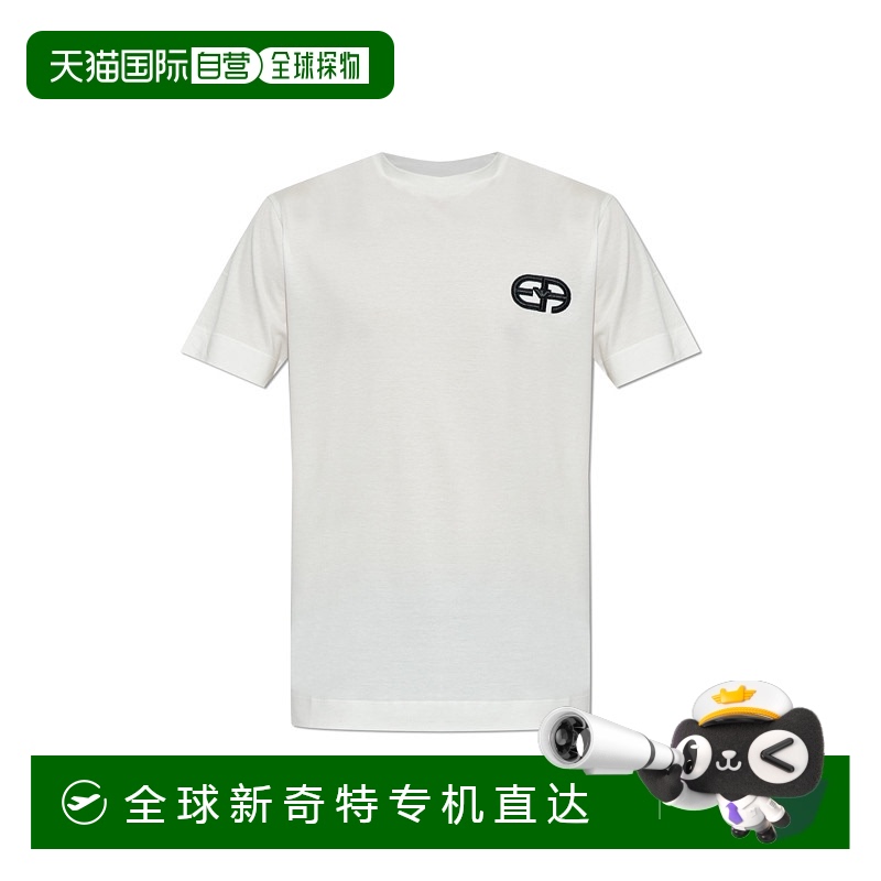 1h可退香港直邮EMPORIO ARMANI男士T恤 8N1TF51JUVZ0101 CO白