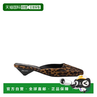 高跟鞋 1I479NXRYFA035普拉达女鞋 徽标细节穆勒鞋 香港直邮Prada