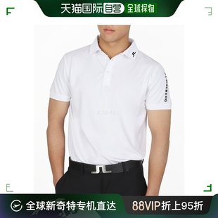 T恤男款 韩国直邮J.Lindeberg金林德伯格POLO上装 白色字母宽松短袖