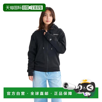 日本直邮ROXY HISTORICAL LOGO拉链连帽卫衣 25FWRZP254027BLK 黑