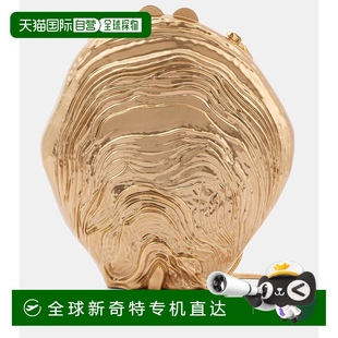 香港直邮潮奢 女士 1h可退 Simkhai metal金属 Cove 贝壳形状手包