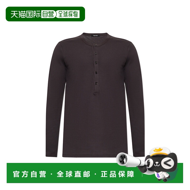 1h可退 香港直邮TOM FORD 男士衬衫 T4M1510400232 CO 深棕色 Lon