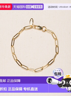 自营 joey baby18K 镀金回形针安妮手链 7 英寸 - 金色 美国奥莱