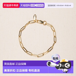 镀金回形针安妮手链 baby18K 英寸 美国奥莱 自营 金色 joey