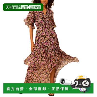 自营 Hale Bob Joanna连衣裙-黑色 美国奥莱直发气质