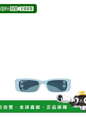香港直邮BALENCIAGA 女士眼镜 BB0096S025 SS2025 蓝色 矩形太阳