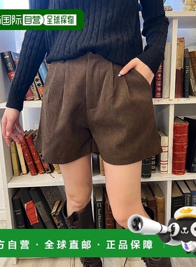 1h可退 日本直邮PHILLY 女装 韩系显瘦灯芯绒短裤 宽松百搭设计 P