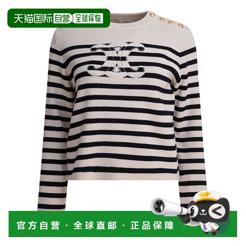 香港直邮CELINE 女士针织衫 RY0CC592S60EB AW2025 黑色 SWEATER