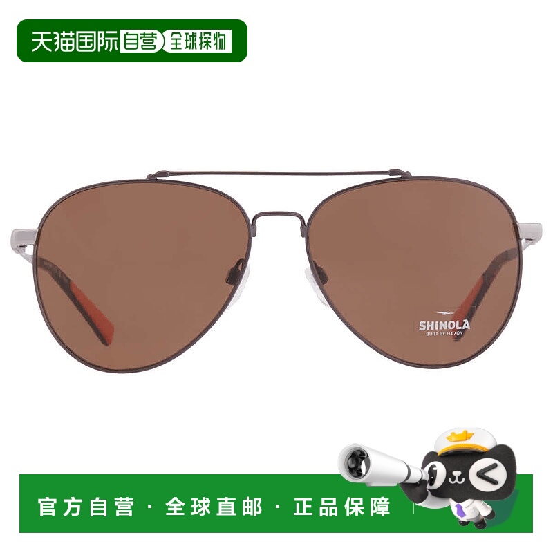 自营Shinola Brown Pilot Unisex Sunglasses SH2101S 071 60 - m