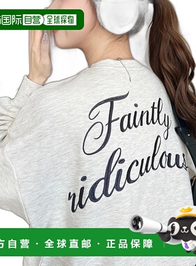 1h可退 日本直邮moment+ 女士背面刺绣短款卫衣 mt07192