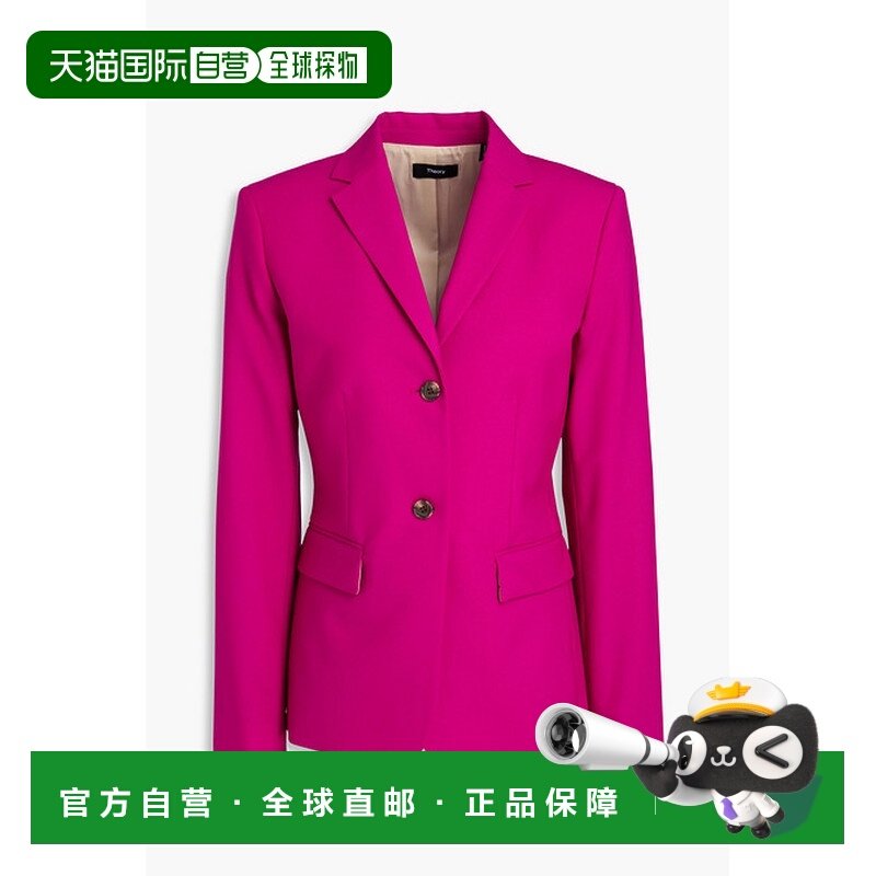 1h可退 香港直邮THEORY 希尔瑞 女士 羊毛混纺绉纱西装外套 O0101,女装/女士精品,西装,淘宝优惠券,粉丝福利购,淘宝优惠卷