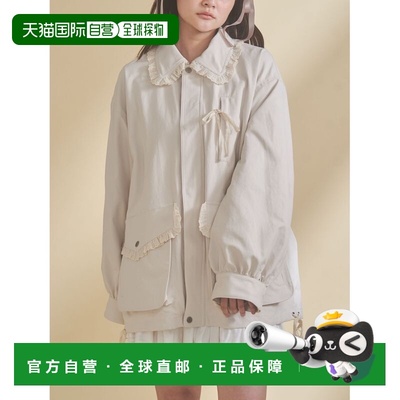 1h可退 日本直邮merry jenny 女装 工装风外套 荷叶边装饰 282610