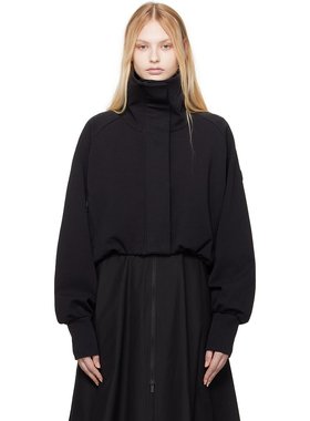 潮奢 Moncler 盟可睐 女士 黑色拉链夹克 K10938G0000889AMJ