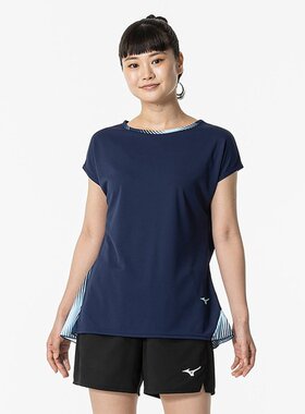 日本直邮MIZUNO 比赛衬衫球拍运动女式比赛服 62JAB20613