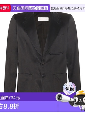 1h可退 香港直邮Dries Van Noten 德赖斯 范诺顿 男士 黑色棉混纺