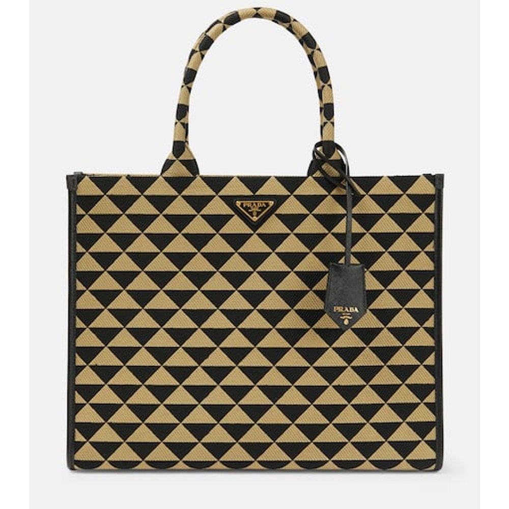 潮奢 Prada 普拉达 女士 Symbole 提花手提包