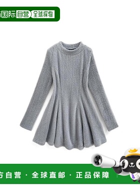日本直邮日潮 GRL 毛绒针织喇叭迷你连衣裙 sm222优雅