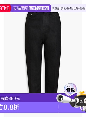 1h可退 香港直邮TOTÊME 女士 涂层高腰锥形牛仔裤 223231744COATE