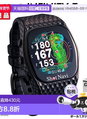 日本直邮ShotNavi INFINITY TOUCH 黑色腕表型GPS高尔夫导航仪 动