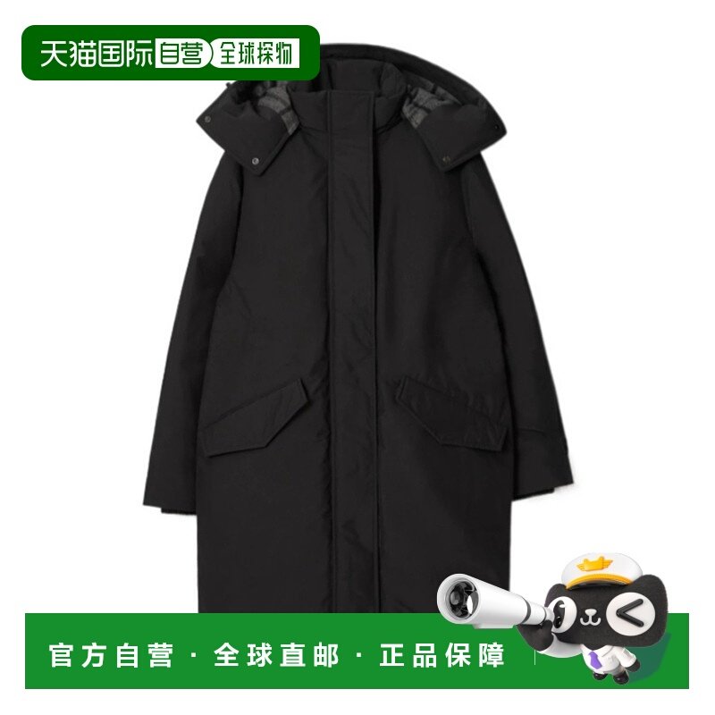 香港直邮BURBERRY 女士大衣 81120631 AW2025 黑色 长袖羽绒服