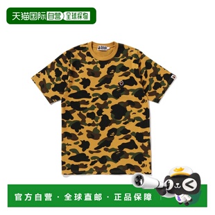 1h可退 日本直邮A BATHING APE男女同款纯棉迷彩短袖T恤 1M301090