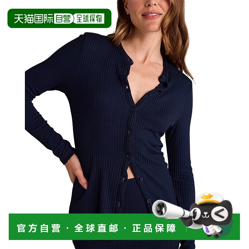 自营 Bella Dahl修身开衫-蓝色 美国奥莱直发针织衫