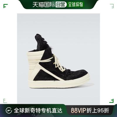 香港直邮潮奢 Rick Owens 瑞克 欧文斯 男士 Geobasket 高帮皮质