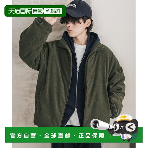 日本直邮Rocky Monroe 男 女款 灯芯绒中棉立领夹【付后1h可退】