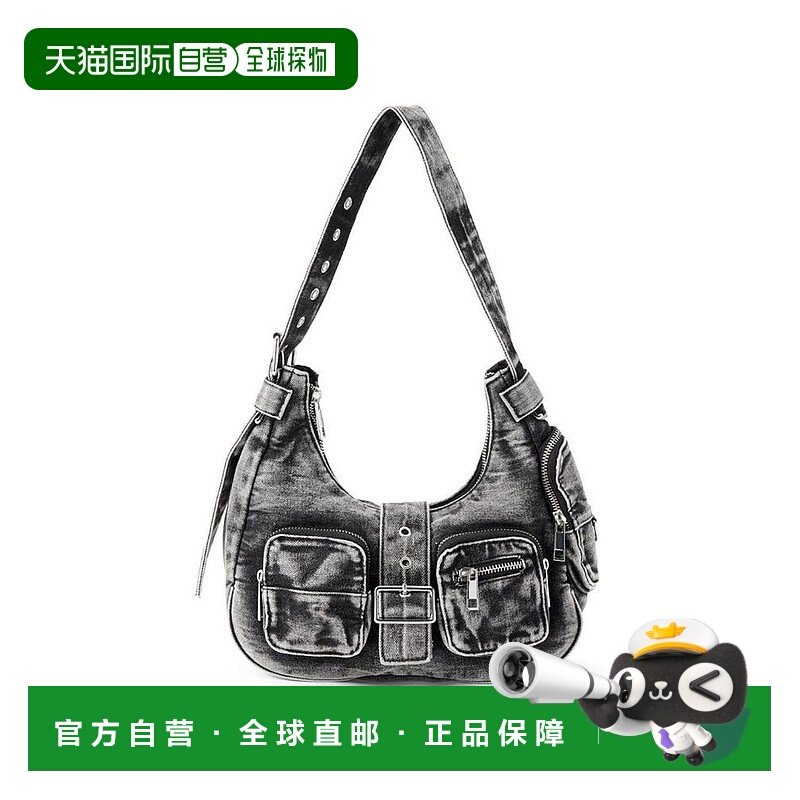 日本直邮日潮 GRL 口袋单手柄牛仔布包斜挎包单肩包手提包 TR951