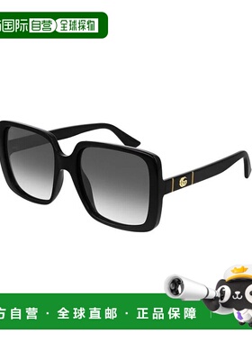 香港直邮GUCCI 女士眼镜 GG0632S001 CO 黑色 Square over sungla