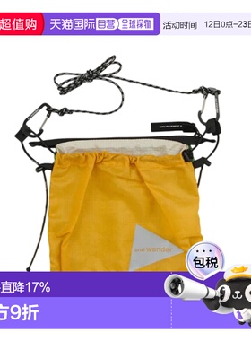 香港直邮and Wander Upcycle Sacoche户外轻质尼龙抽绳单肩包斜