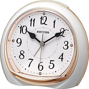 RHYTHM 闹钟 リフレR665 8RE665SR13 粉色 卧室 房间