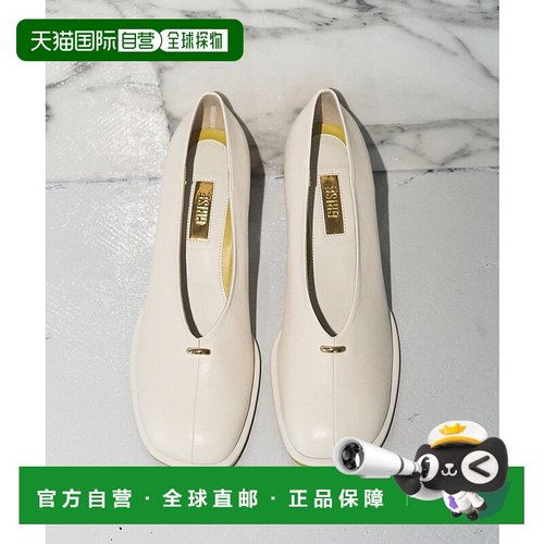 1h可退 日本直邮GRISE 女士 6cm 皮革尖头粗跟鞋 软羊皮 高跟 鞋