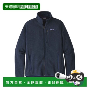 自营欧洲直邮Patagonia Better Sweater男士藏青色聚酯纤维保暖抓