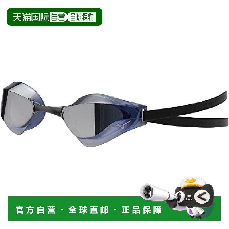 【日本直邮】MIZUNO 游泳镜 GX SONIC EYE J 22:蓝色×银色镜片