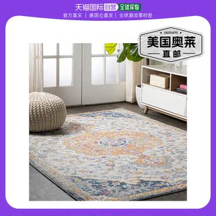 jonathan y Lorena Ornate Boho Medallion Area Rug - 浅灰色/深