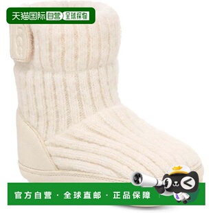 奶油色 罗纹针织钩环 美国奥莱直发 Skylar男婴防滑拖鞋 自营Ugg