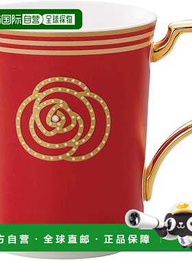 【日本直邮】则武 马克杯 330cc Aidan 金色 1 红色骨瓷 T93655 /