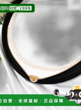 1h可退 日本直邮GLOBAL WORK 女士 不对称设计双层不锈钢珍珠项链