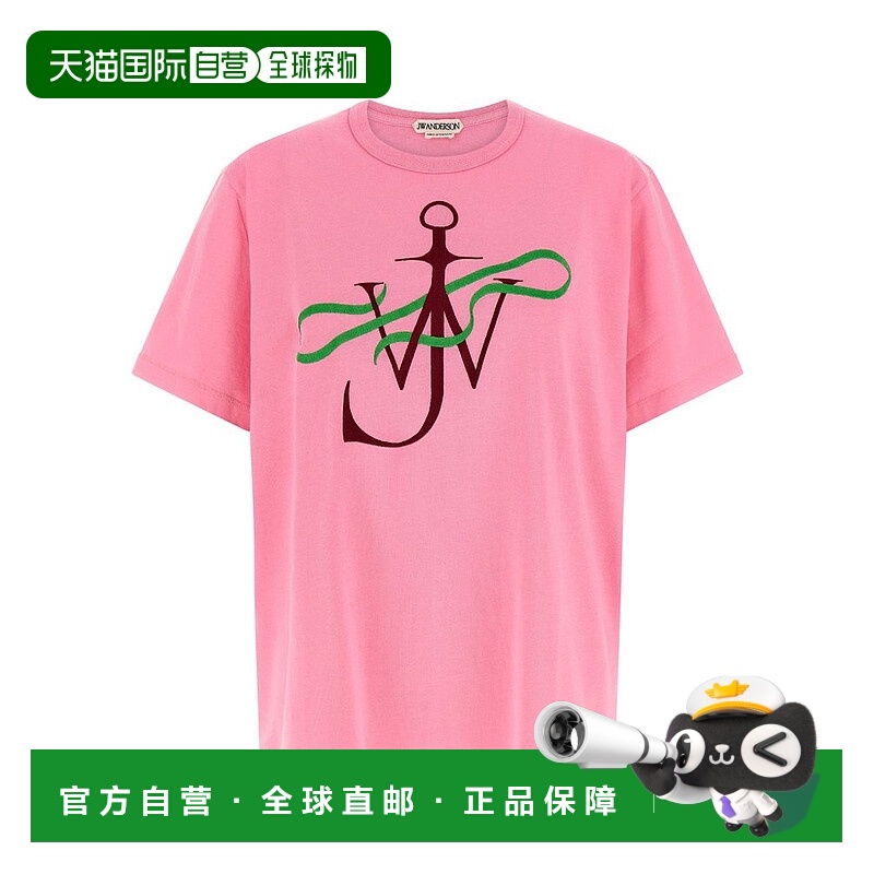 香港直邮J.W. Anderson 女士 JW Anderson 絲帶錨圖案 T 卹 JT032