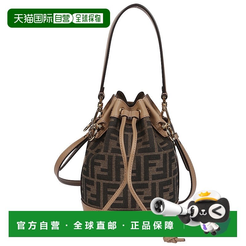 香港直邮FENDI 女士斜挎包手提包单肩包 8BS093ALP3F1AOE棕色