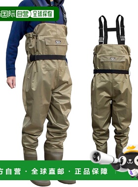 【日本直邮】Gorix 下水裤 GF-WADER钓鱼套装 橄榄色 M救生衣
