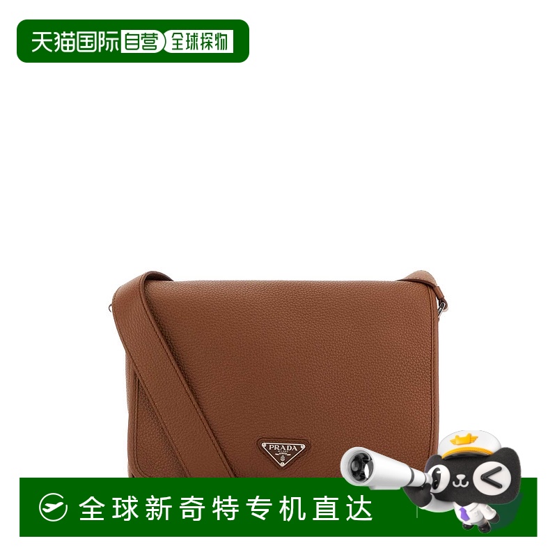1h可退 香港直邮PRADA 男士手提包 2VD0752BBEF0046 AW2025 酒红