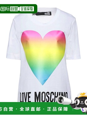 香港直邮moschino 爱莫斯奇诺 女士 T恤 white白色 舒适时尚